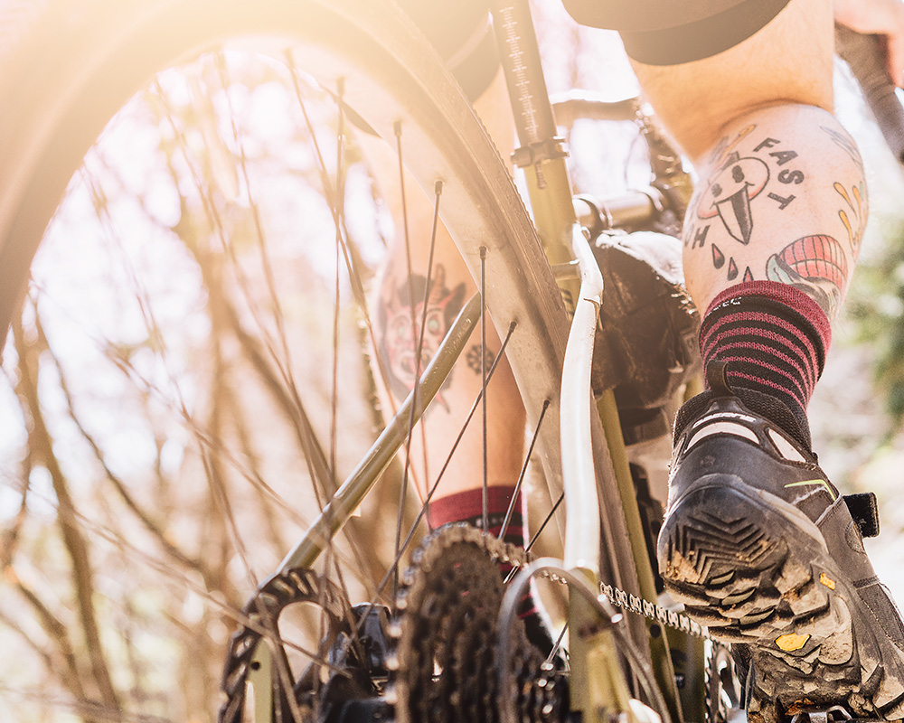 calza da bici in lana merinos